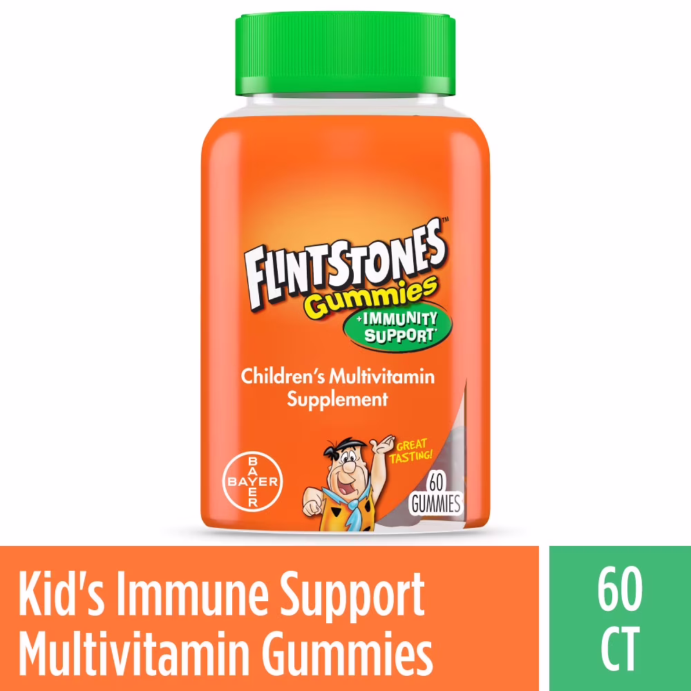 Flintstones Gummies Plus Immunity Support, Vitamin C & Zinc, 60 Count
