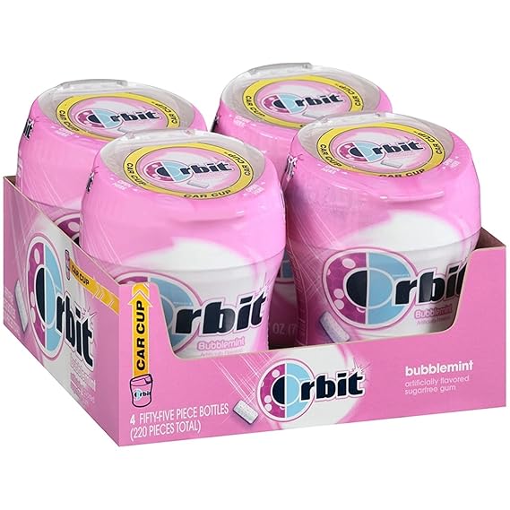 ORBIT Bubblemint Sugar Free Chewing Gum Bulk Pack,...